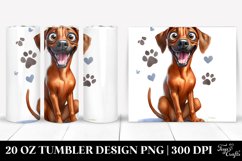 Funny Baby Rhodesian Ridgeback Cartoon | 20 oz Tumbler Product Image 1