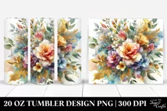 Colorful Abstract Bouquet | 20 Oz Tumbler Product Image 1