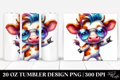 Excited Baby Cow Dance | 20 oz Tumbler Product Image 1