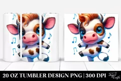Excited Baby Cow Dance | 20 oz Tumbler Product Image 1