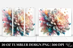 Abstract -like Chrysanthemum 20 Oz Tumbler Product Image 1
