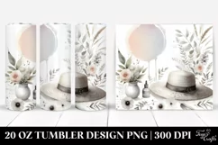Watercolor Simple Hat | 20 oz Tumbler Product Image 1