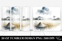 Watercolor Simple Hat | 20 oz Tumbler Product Image 1