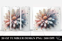 Glossy Daisy with Pastel Finish, 20 Oz Tumbler Product Image 1