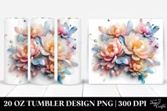 Abstract -like Peonies 20 Oz Tumbler Product Image 1