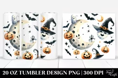 Funny Moon Halloween Clipart 20 Oz Tumbler Product Image 1