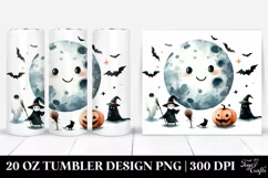 Funny Moon Halloween Clipart 20 Oz Tumbler Product Image 1