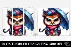 Agressive Baby Owl Sit | 20 oz Tumbler Product Image 1