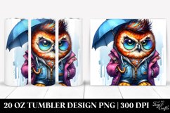 Agressive Baby Owl Sit | 20 oz Tumbler Product Image 1