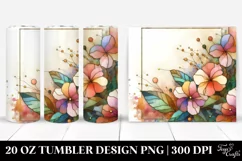 Abstract -like Impatiens 20 Oz Tumbler Product Image 1