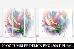 Abstract -like Sweet Pea 20 Oz Tumbler Product Image 1