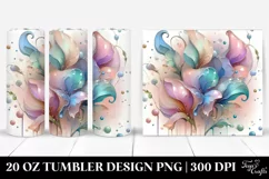 Abstract -like Sweet Pea 20 Oz Tumbler Product Image 1