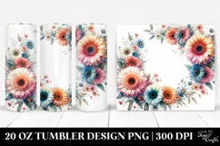 colorfull Floral Frame | 20 oz Tumbler Product Image 1