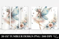 Washed Watercolor Boho Fairy | 20 Oz Tumbler Product Image 1