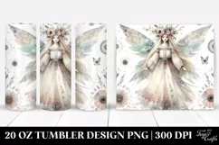 Washed Watercolor Boho Fairy | 20 Oz Tumbler Product Image 1