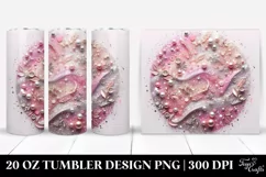 Colorful Pinkish Glittery Background | 20 Oz Tumbler Product Image 1