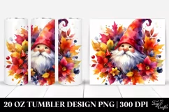 Vibrant Autumn Gnome | 20 Oz Tumbler Product Image 1