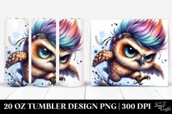Aggressive Baby Owl Running 20 Oz Tumbler Product Image 1