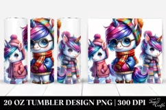 Proud Cute Unicorn Posing 20 Oz Tumbler Product Image 1