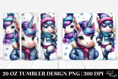 Proud Cute Unicorn Posing 20 Oz Tumbler Product Image 1