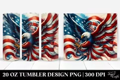 Detailed Watercolor Flag | 20 oz Tumbler Product Image 1