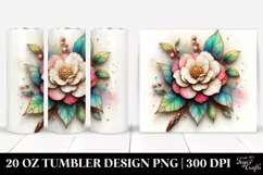 Camellia Tumbler | 20 oz Tumbler Product Image 1