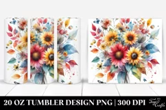 Colorful Sunflower Abstract | 20 oz Tumbler Product Image 1