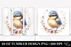 Cute Baby Bird Watercolor | 20 oz Tumbler Product Image 1
