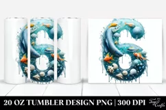 Digit 6 Sea Water | 20 Oz Tumbler Product Image 1
