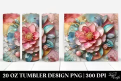 Colorful Camellia | 20 Oz Tumbler Product Image 1