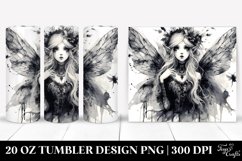 Vibrant Gothic Fairy Watercolor | 20 oz Tumbler Product Image 1