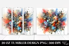 Colorful Watercolor Particles | 20 Oz Tumbler Product Image 1