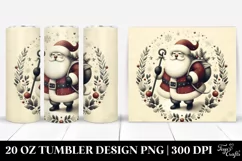 Vintage Santa Christmas Clipart Product Image 1