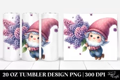 Cute Watercolor Gnome | 20 Oz Tumbler Product Image 1