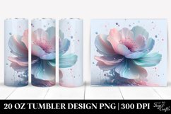 Glossy Anemone Clipart, Transparent 20 Oz Tumbler Product Image 1