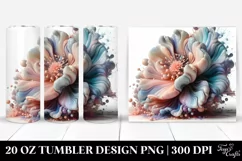 Glossy Anemone Clipart, Transparent 20 Oz Tumbler Product Image 1