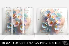 Abstract 3D Sweet Pea | 20 oz Tumbler Product Image 1