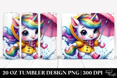 Cute Baby Unicorn Running | 20 oz Tumbler Product Image 1
