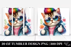 Cute Baby Cat Posing, High-Res 20 Oz Tumbler Product Image 1