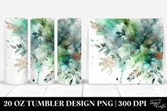 Colorful Greenish Background | 20 Oz Tumbler Product Image 1