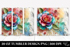 Camellia Abstract | 20 Oz Tumbler Product Image 1