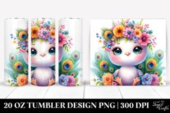 Centered Smiling Cute Peacock | Tumbler Product Image 1