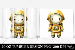 Whimsical Astronaut Girl 20 Oz Tumbler Product Image 1