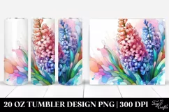 Abstract Stained Hyacinth | 20 oz Tumbler Product Image 1