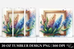 Abstract Stained Hyacinth | 20 oz Tumbler Product Image 1