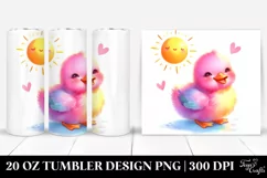 Smiling Cute Vibrant Duck | Tumbler Product Image 1