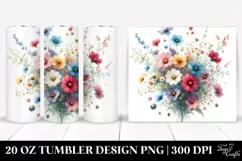 Colorful Wild Flowers | 20 oz Tumbler Product Image 1