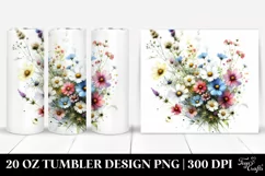 Colorful Wild Flowers | 20 oz Tumbler Product Image 1