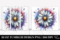 Stained Daisy Round | 20 Oz Tumbler Product Image 1