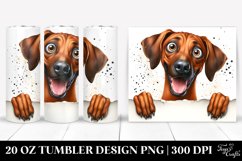 Crazy Watercolor Rhodesian Ridgeback | 20 Oz Tumbler Product Image 1